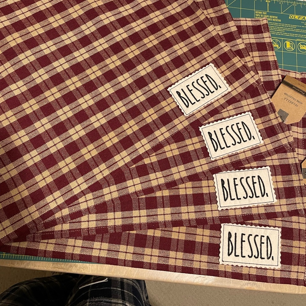 Blessed Placemats - Rae Dunn Inspired